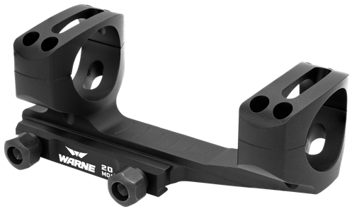 Warne LRSKEL30TW Skeletonized Scope Mount/Ring Combo Extended Black Anodized 30mm Tube MSR Ultra High Rings 20 MOA                                                                                      