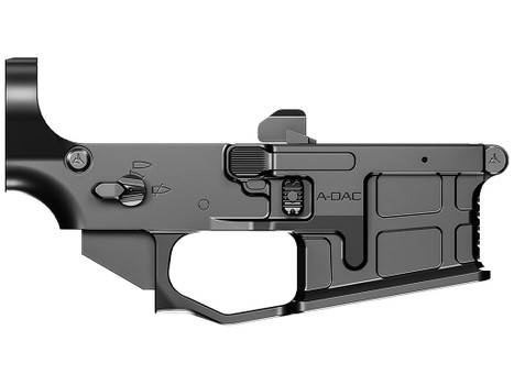 Radian Weapons R0166 A-DAC 15 Lower Receiver Black, Fully Ambi Controls, Talon 45/90 Safety, Ext. Bolt Catch, Left-Side Mag Release, Right-Side Bolt Release, Enhanced Takedown Pins