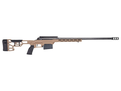 Savage Arms 57697 110 Precision 300 Win Mag 5+1 24", Matte Black Rec/Barrel, Flat Dark Earth Cerakote MDT LSS XL Chassis, Polymer Grip, Left Hand