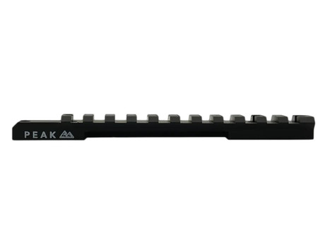 Weatherby J010002 Picatinny Rail Peak 44 Black Aluminum Weatherby Mark V Picatinny Rail/Weaver Mount Standard 6-Lug Action