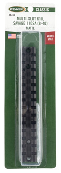 Weaver Mounts 48343 Multi-Slot Base 618 Black Savage 110 Short Action                                                                                                                                   