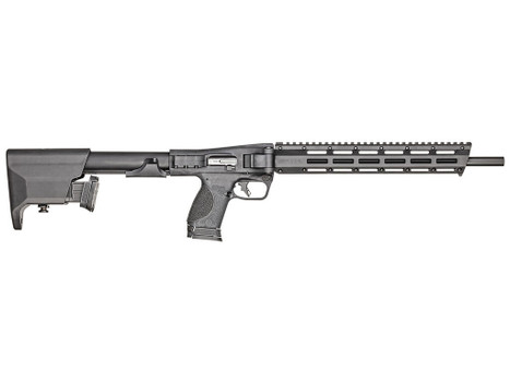Smith & Wesson 12576 M&P FPC 9mm Luger 10+1 16.25" Black Oxide Steel Barrel, Black Anodized Aluminum Receiver, M-LOK Slots w/Picatinny Style Rail Handguard, Adjustable Black Synthetic Stock