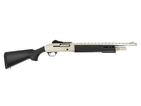 Tokarev USA 21000423 T300M A1 Kit 12 Gauge Semi-Auto 3" 5+1 18.50" Electroless Nickel Ventilated Heat Shield Barrel, Electroless Nickel Receiver w/Picatinny Rail, Fixed Black Polymer Stock