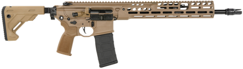 Sig Sauer RMCX556N16BIR MCX Spear LT 5.56 NATO 30rd 16" Black FNC Flat Dark Earth Aluminum Stock                                                                                                        