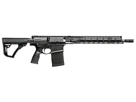 Daniel Defense 0215707258047 DD5 V3 7.62x51mm NATO 16" 20+1 Black Hard Coat Anodized Black Phosphate 6 Position w/SoftTouch Overmolding Stock Black Polymer Grip