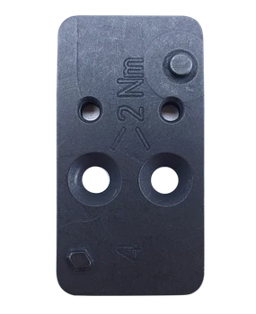 HK 50254264 Optic Plate #4 Black Steel, Fits HK VP9 OR Leupold DeltaPoint Pattern Footprint Mount                                                                                                       