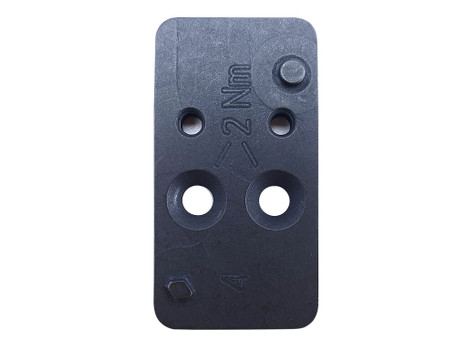 HK 50254264 Optic Plate #4 Black Steel, Fits HK VP9 OR Leupold DeltaPoint Pattern Footprint Mount