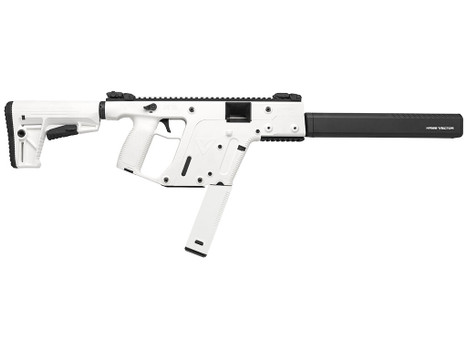 Kriss USA KV45CAP20 Vector CRB Gen2 45 ACP 30+1 16" Black Nitride Threaded Barrel, Alpine Cerakote Picatinny Rail Aluminum Receiver, Alpine White Synthetic 6 Position Stock Alpine Polymer Grip