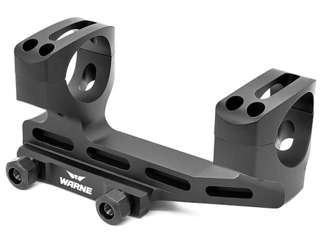 Warne SHXSKEL34TW X-SKEL Scope Mount/Ring Combo Black Anodized 34mm