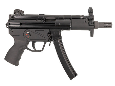 MAC 12750005 5K 9mm Luger 30+1 5.80" Black Phosphate Steel Threaded Barrel, Black Phosphate Optics Ready Receiver/Frame, Black Grip, Ambidextrous
