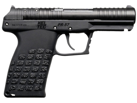 Kel-Tec PR57BLK PR57 Compact Frame 5.7x28mm 20+1 4" Black Steel Barrel, Black Optic Ready/Serrated Slide, Black Textured Grip