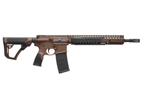 Daniel Defense 0208815126055 DDM4 M4A1 *CA Compliant 5.56x45mm NATO 14.50" 10+1 Mil-Spec Brown Cerakote 6 Position w/SoftTouch Overmolding Stock