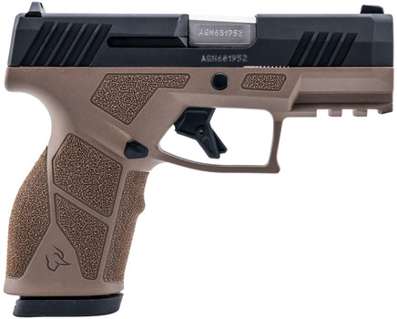 Taurus 1-GX2931B-10 GX2  9mm Luger 10+1 3.37" Matte Stainless Steel Barrel, Matte Black Serrated Stainless Steel Slide, Brown Polymer Frame w/Picatinny Rail, Polymer Grip                              