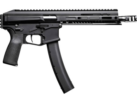Patriot Ordnance Factory 02542 Phoenix 9mm Luger 35+1 8.50" 8" Black Threaded Barrel, Black Anodized Aluminum Receiver w/Picatinny Rail, M-LOK Handguard MFT Grip, Rear Picatinny Rail, Ambidextrous