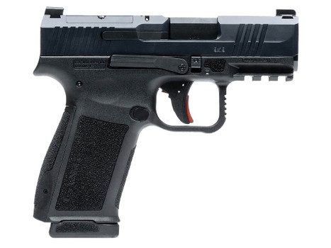 Canik HG7884N Mete MC9L Sub-Compact Frame 9mm Luger 10+1 3.18" Black Nitride Steel Barrel, Black Nitride Serrated Steel Slide, Black Polymer Frame w/Picatinny Rail, Black Polymer Grip