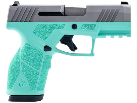 Taurus 1-GX2939C-10 GX2 9mm Luger 10+1 3.37" Matte Stainless Steel Barrel, Matte Serrated Stainless Steel Slide, Cyan Polymer Frame w/Picatinny Rail, Polymer Grip
