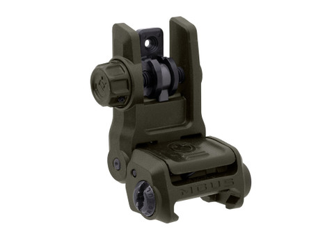 Magpul MAG1167-ODG MBUS 3 Sight Rear Olive Drab Green Flip Up for AR-10/AR-15/M4/M16/M110/SR-25