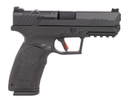 Tisas 10100570 PX-9 Duty *CA Compliant 9mm Luger 10+1 4.10" Black QPQ Steel Barrel, QPQ Tenifer Cerakote Optic Cut/Serrated Steel Slide, QPQ Tenifer Cerakote Polymer Frame w/Picatinny Rail            