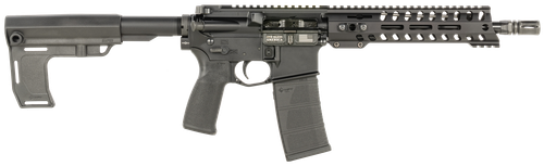Patriot Ordnance Factory 2172 P15 Constable 5.56 NATO 30+1 10.50" M-LOK Handguard, Black Anodized Aluminum Receiver w/Picatinny Rail, Black Polymer MFT Blade Stabilizer, MFT Grip                      