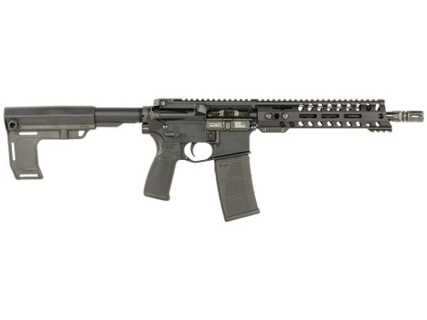 Patriot Ordnance Factory 2172 P15 Constable 5.56 NATO 30+1 10.50" M-LOK Handguard, Black Anodized Aluminum Receiver w/Picatinny Rail, Black Polymer MFT Blade Stabilizer, MFT Grip