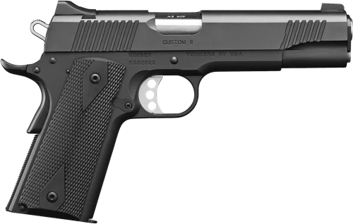 Kimber Mfg.,inc 3200001CA Custom II (CA) 45 ACP 7+1 5" Matte Black Front Serrations Steel Slide Black Synthetic Double Diamond Grip                                                                     