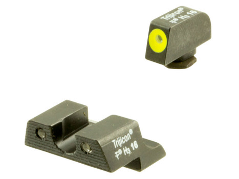 Trijicon 600784 HD Night Sights Green/Tritium Yellow Outline Front Sight-Green Tritium Black Outline Rear Sight Glock 42/43 Small Frame