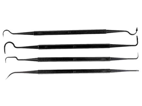 Tapco TAP22015 Gun Pick Tool Set Black Cleaning 4 Pack