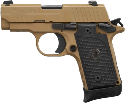 Sig Sauer 238380ESCPN P238 Micro-Compact Emperor Scorpion 380 ACP 2.70" 6+1 & 7+1 Flat Dark Earth Hardcoat Anodized Flat Dark Earth Nitron Stainless Steel Black Hogue G10 Piranha Grip                 
