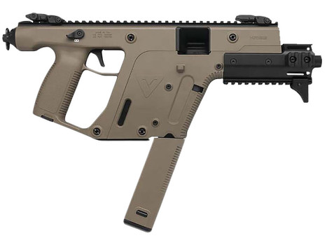 Kriss USA KV45PFD30 Vector SDP Enhanced G2 45 ACP 30+1 6.50" Black Nitride Threaded Barrel, Flat Dark Earth Picatinny Rail Top & Bottom, MK5M Modular Rail