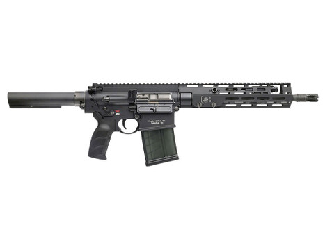 HK 81001052 MR762 A4 7.62x51mm 20+1 13" Threaded Barrel, M-LOK Handguard, Black Receiver w/Picatinny Rail, Black Pistol Tube, Black Ergonomic Grip