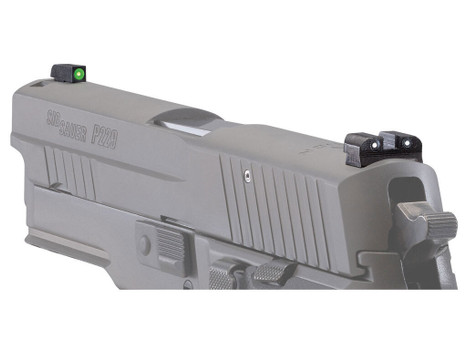 Sig Sauer Electro-Optics SOX10001 X-Ray3 Day/Night Sight Set Green Tritium/Green Outline Front, Green Tritium Rear