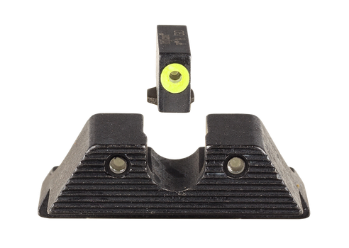 Trijicon 600845 HD XR Night Sight Set Green Tritium/Yellow Outline Front, Green Tritium Rear, Black Frame, Fits Glock/48/43/43X/43E Excludes MOS                                                        