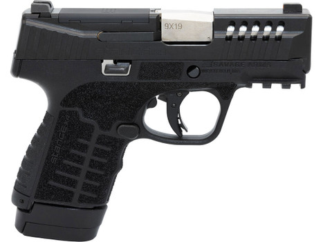 Savage Arms 67062 Stance XR 9mm 13+1 3.20" Natural Black Nitride Ported Stainless Steel Slide Black Glass Filled Nylon Grip Ambidextrous