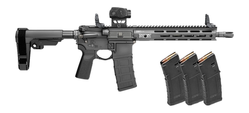 Springfield Armory STV9115556BPV2PAC SAINT Victor V2 Gear Pac 5.56 NATO 30+1 11.50" Black Melonite Barrel, M-LOK Handguard, Black Hardcoat Anodize Aluminum Receiver w/Picatinny Rail, Black Polymer SB 