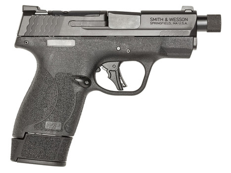 Smith & Wesson 14095 M&P9 Shield Plus Micro-Compact Frame 9mm 10+1 15+1 13+1 3.70" Black Armornite Stainless Steel Slide Black Polymer Frame Textured Grip