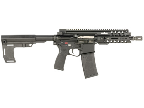 Patriot Ordnance Factory 2169 P415 Edge 5.56 NATO 30+1 7.25" Black Nitride Threaded Barrel, Black Anodized Aluminum Receiver