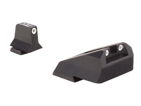 Trijicon 600900 Suppressor/Optic Height Sights Green/Tritium White Outline Front Sight-Green/Tritium White Outline Rear Sight Smith & Wesson M&P/M&P M2.0
