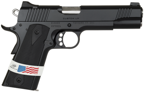 Kimber Mfg, Inc 3000500 Custom LW Liberty 45 ACP 7+1 5" Stainless Match Grade Barrel, KimPro Black Serrated Steel Slide, KimPro Black Aluminum Frame w/Beavertail, ANKA Grip                            