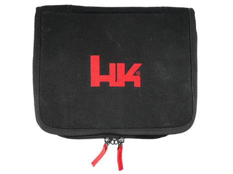 HK 51001075 Pistol Case 11.20" Long Black/Red