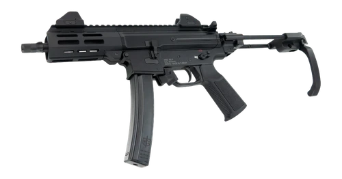 MAC 12755002 IX  9mm Luger 6.50" Black Anodized Threaded Barrel & Receiver w/Picatinny Rail, M-LOK Handguard, Black Polymer Tailhook Retractable Brace                                                  