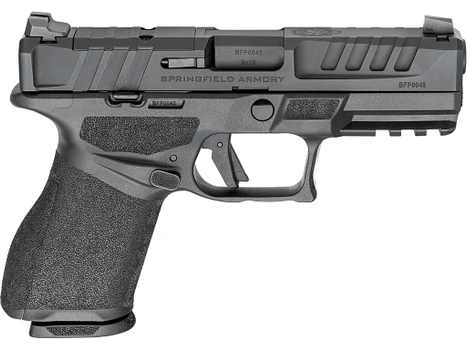 Springfield Armory EC9409BU Echelon Compact 9mm Luger 15+1 18+1 4" Black Melonite Steel Barrel & Optic Ready/Serrated Slide, Black Polymer Frame w/Picatinny Rail, Textured Grip, Ambidextrous