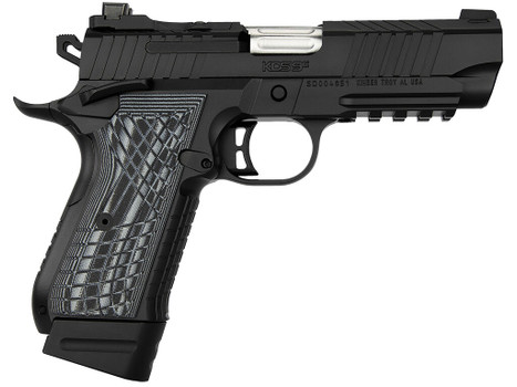 Kimber Mfg.,inc 3100014 KDS9C Rail 9mm 15+1 18+1 4.09" KimPro Black Front and Rear Serrations Stainless Steel G-10 Grip