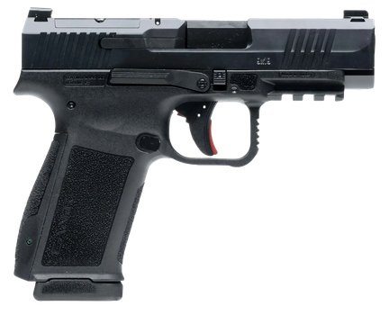Canik HG7883N Mete MC9LS Sub-Compact Frame 9mm Luger 17+1 3.64" Black Steel Barrel, Black Nitride Serrated Steel Slide, Black Polymer Frame w/Picatinny Rail, Interchangeable Backstrap Grip            