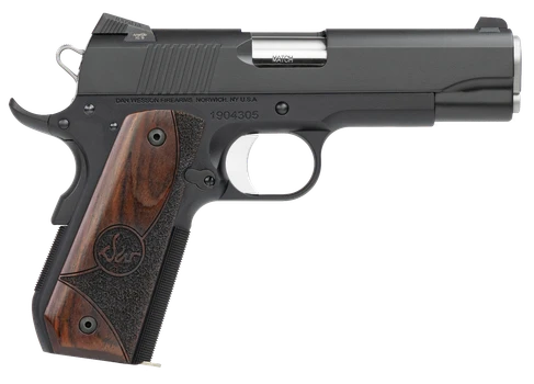 Dan Wesson 01829 Guardian  45 ACP 8+1 4.25" Stainless Steel Barrel, Black Duty Serrated Stainless Steel Slide, Black Aluminum Frame w/Beavertail, Wood Grip, Ambidextrous                               