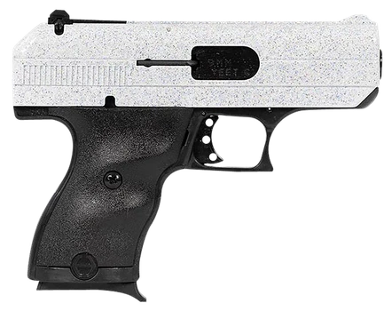 Hi-Point 916WHSP C9  9mm Luger 8+1 3.50" Black Steel Barrel, Hydro-Dipped White Sparkle Serrated Slide, Black Polymer Frame, Black Polymer Grips                                                        