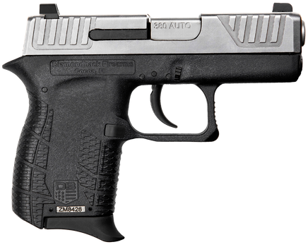Diamondback DB0100E022 DB380 Gen4 Micro-Compact Frame 380 ACP 6+1, 2.80" Stainless Steel Barrel, Nickel Boron Serrated Stainless Steel Slide, Black Polymer Frame w/Beavertail & Grip                   