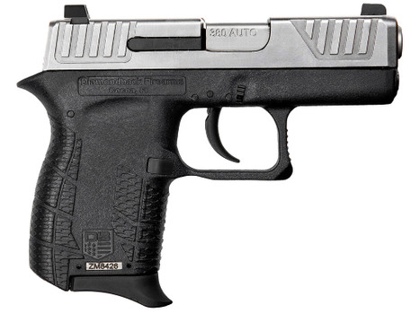 Diamondback DB0100E022 DB380 Gen4 Micro-Compact Frame 380 ACP 6+1, 2.80" Stainless Steel Barrel, Nickel Boron Serrated Stainless Steel Slide, Black Polymer Frame w/Beavertail & Grip