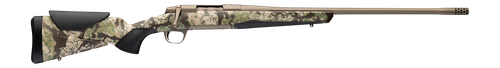 Browning 036138298 X-Bolt 2 Speed 7mm PRC 3+1 24" Smoked Bronze Cerakote Fluted Threaded Barrel & Steel Drilled & Tapped Receiver, Kryptek Obskura Transitional Camo Adj Vari-Tech Synthetic Stock, Righ