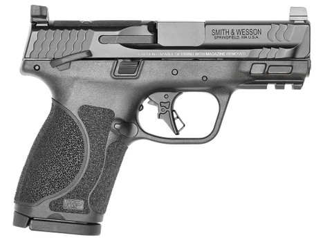 Smith & Wesson 13570 M&P M2.0 Compact 9mm Luger 15+1, 3.60" Black Armornite Stainless Steel Barrel & Optic Cut/Serrated Stainless Steel Slide, Matte Black Polymer Frame w/Picatinny Rail
