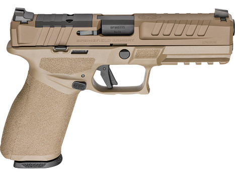 Springfield Armory EC9459FU Echelon 9mm Luger 20+1 4.50" Black Melonite Steel Barrel, Flat Dark Earth Cerakote Optic Ready/Serrated Steel Slide & Polymer Frame w/Picatinny Rail Textured Grip